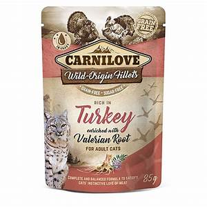 CARNILOVE - Cat Wild Origin Fillets TURKEY With Valerian Root Pouch 85g