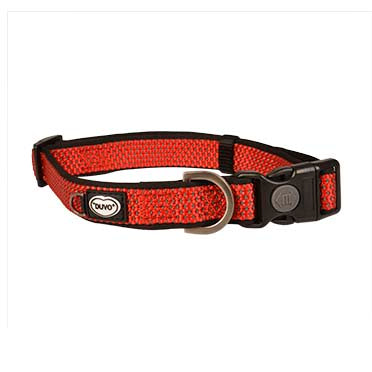 EAST COLLAR NYLON 20-35cm/15mm red