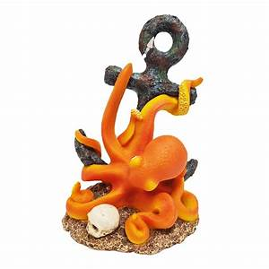 Betta Octopus on Anchor Aquarium Fish Tank Hideaway