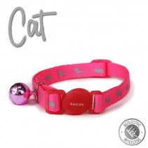Hi Vis Safety Cat Collar Pink