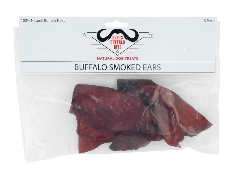 BUFFALO SMOKED EARS 5PK