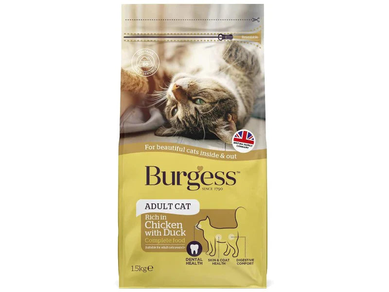 Burgess Adult Cat Chicken & Duck