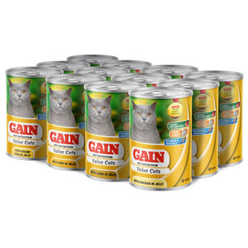 GAIN Cat Food Value Cuts 12x400g