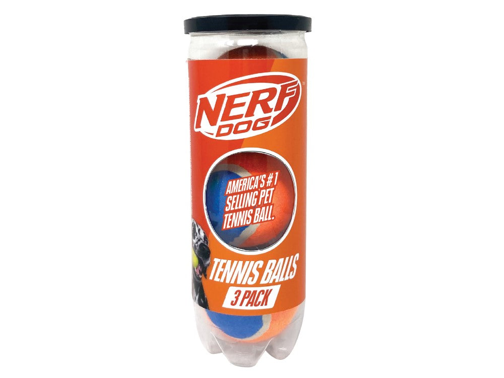 NERF TENNIS BALLS IN CAN 2.5" 3PK