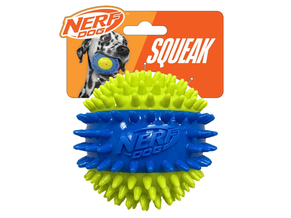 NERF TPR SQUEAK & SPIKE BALL 3.7"