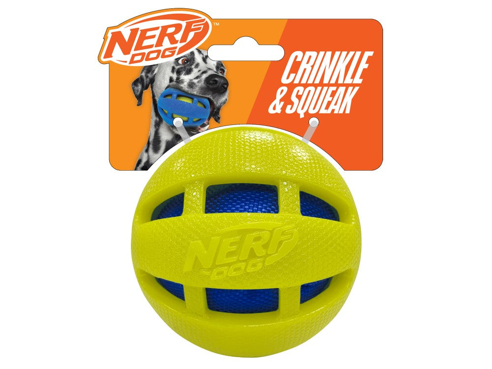 NERF SQUEAK & CRUNCH BALLS 3.8"