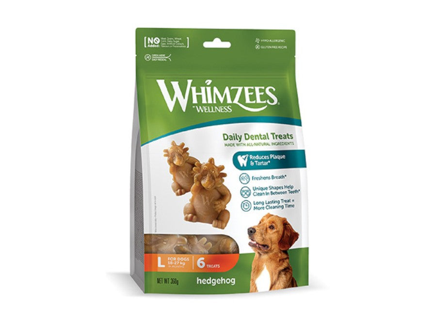 Whimzees Hedgehogs Lg 6PK