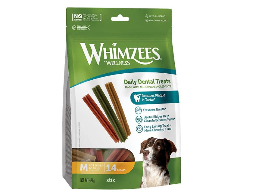 Whimzee Stix Medium 14Pk