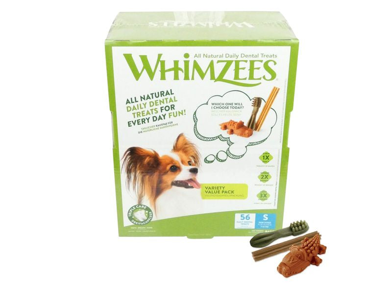 Whimzee Variety Value Box Small 56Pcs