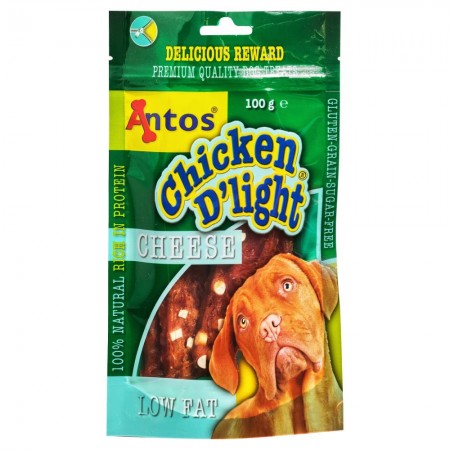 Antos Chicken D'light Cheese 100g - Natural Training Treats