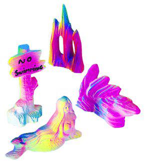 Ceramic Fluoresent Ornaments 4`