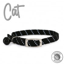 Reflective Softweave Cat Collar Black