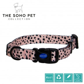 Ancol The Soho Pet Collection Dalmatian Patterned Collar - Size 2-5 30-50cm