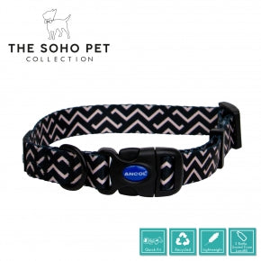 Ancol The Soho Pet Collection Zig Zag Collar Size 2-5 30-50cm Medium