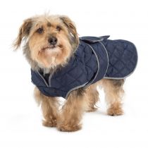 Ancol MuddyPaws Navy Quilted Dog Coat Large