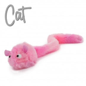 Ancol Pink Fluffy Mouse With Catnip