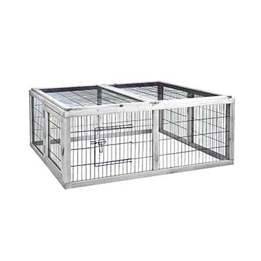 Woodland Rabbit Run Silvestre Cottage White 116x112x45CM