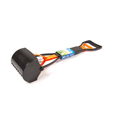 Poop scooper Black/Orange 60cm