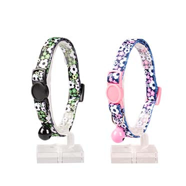 CAT COLLAR FLOWERS NYLON 20-30cm / 10mm mixed colors
