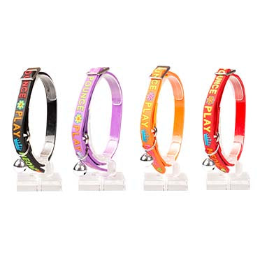 Cat collar meow pvc Mixed colours 20-30cm / 10mm