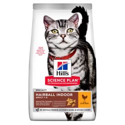 Hills Adult Cat Food Hairball & Indoor Chicken 1.5kg