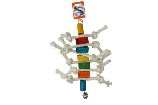 Birrdeeez Caterpillard Bird Toy (Wood & Rope)