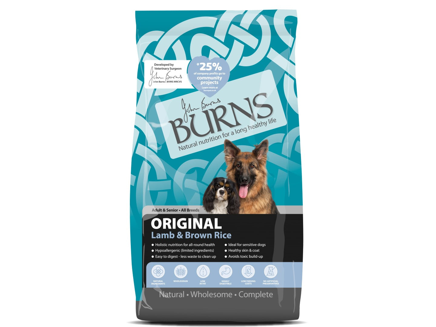 Burns Dog Original Lamb & Rice 2Kg - Wag n Tails Pet Shop