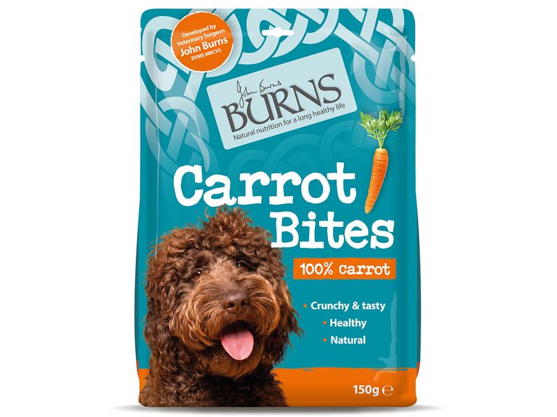 Burns Carrot Bites Dog Treats 150g