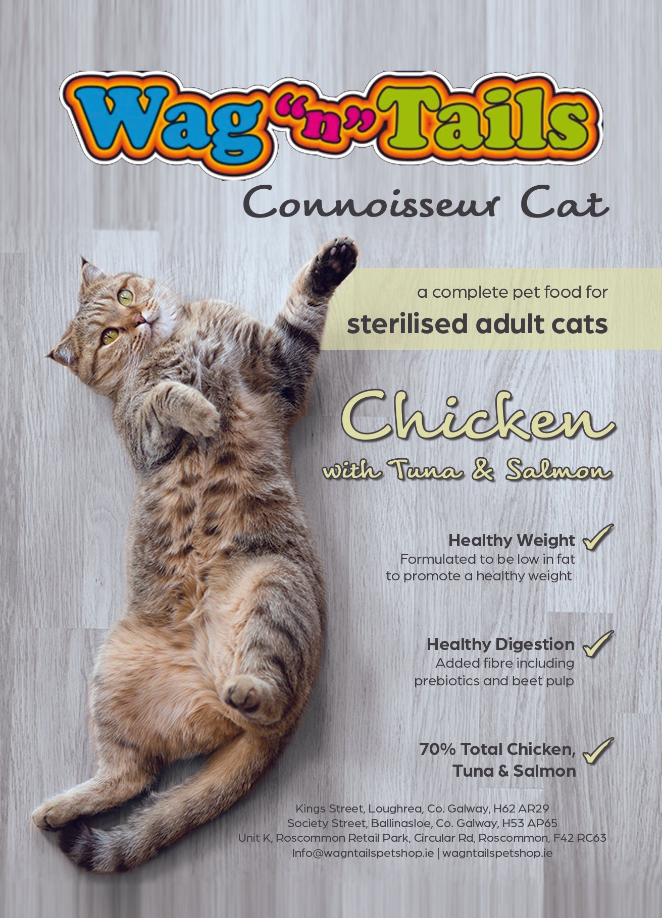 Connoisseur Cat Sterilised Chicken With Tuna & Salmon 5 Kg
