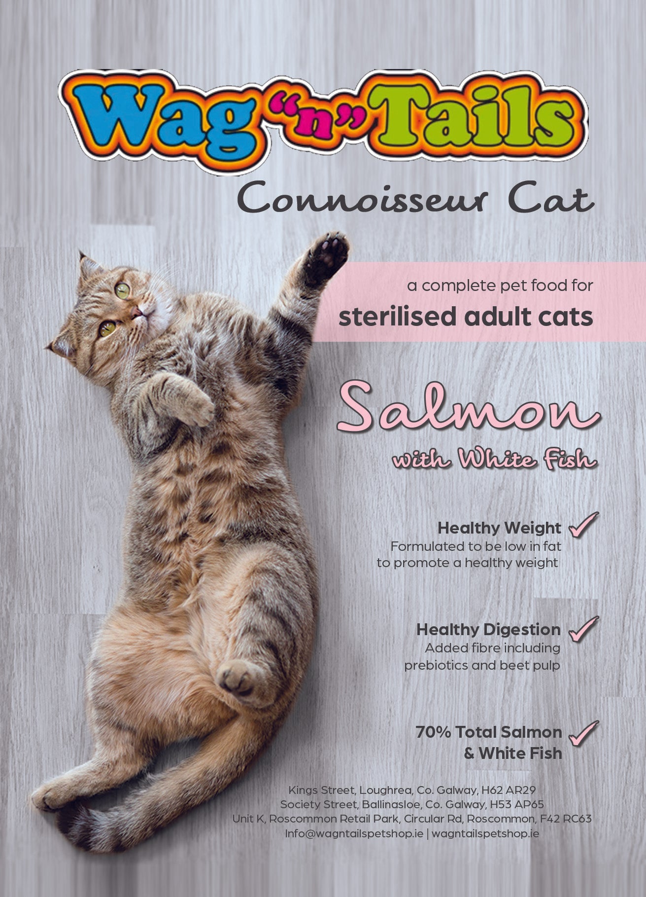 Connoisseur Cat Sterilised Salmon With White Fish 1.5kg