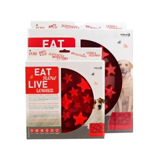 Holland Eat Slow Live Longer Star Red Large