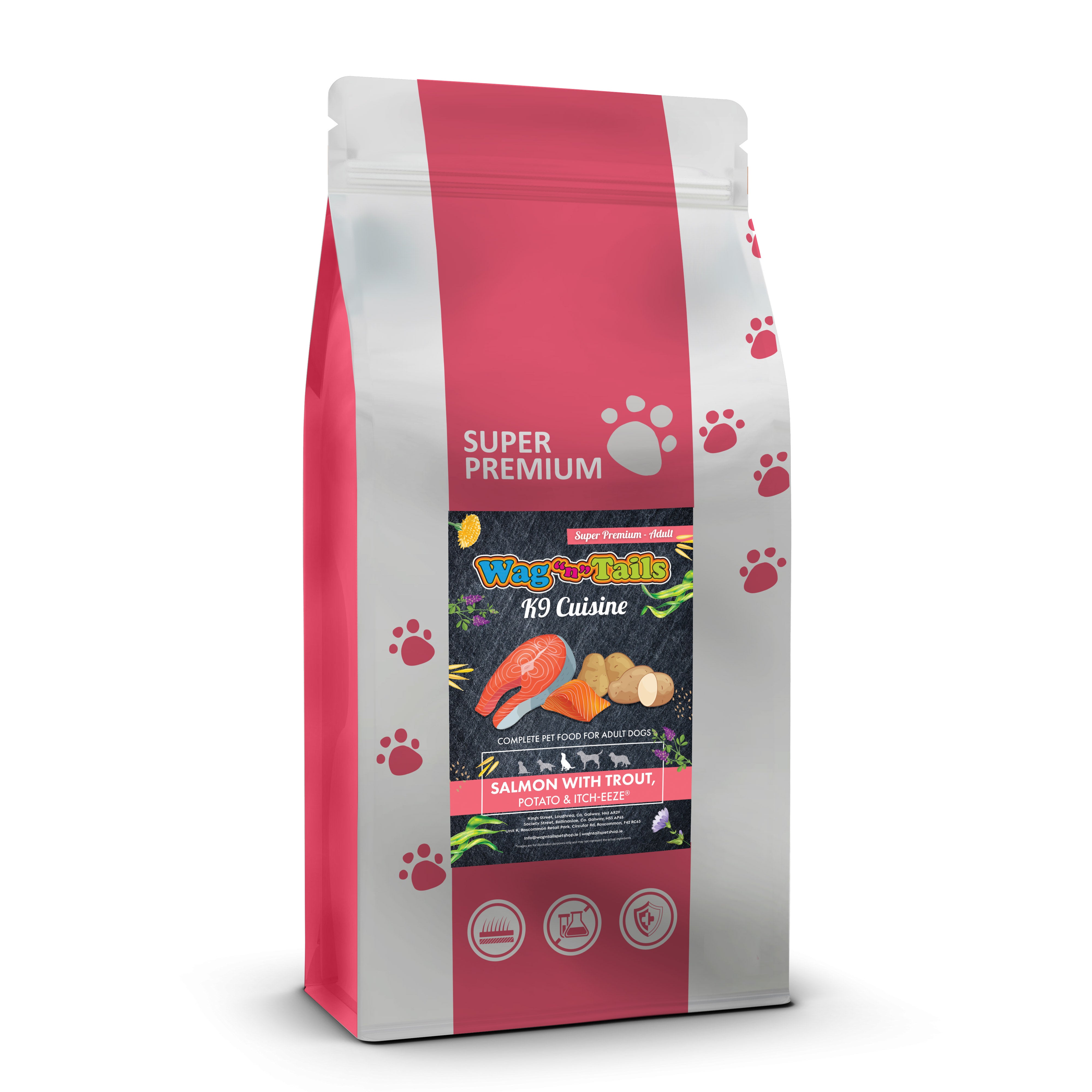 K9 Cuisine Super Premium Salmon With Trout, Potato & Itch-Eeze 2kg