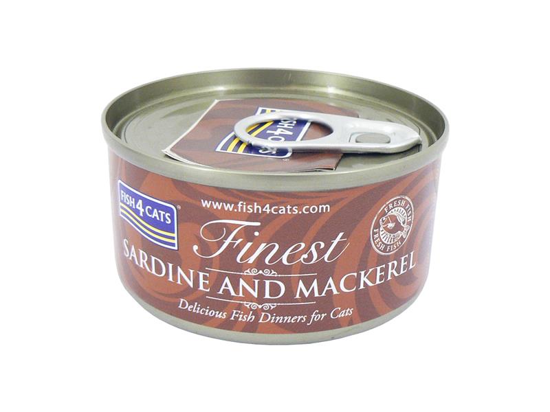 Sardine + Mackerel 70g Cat Food Tin 10pk