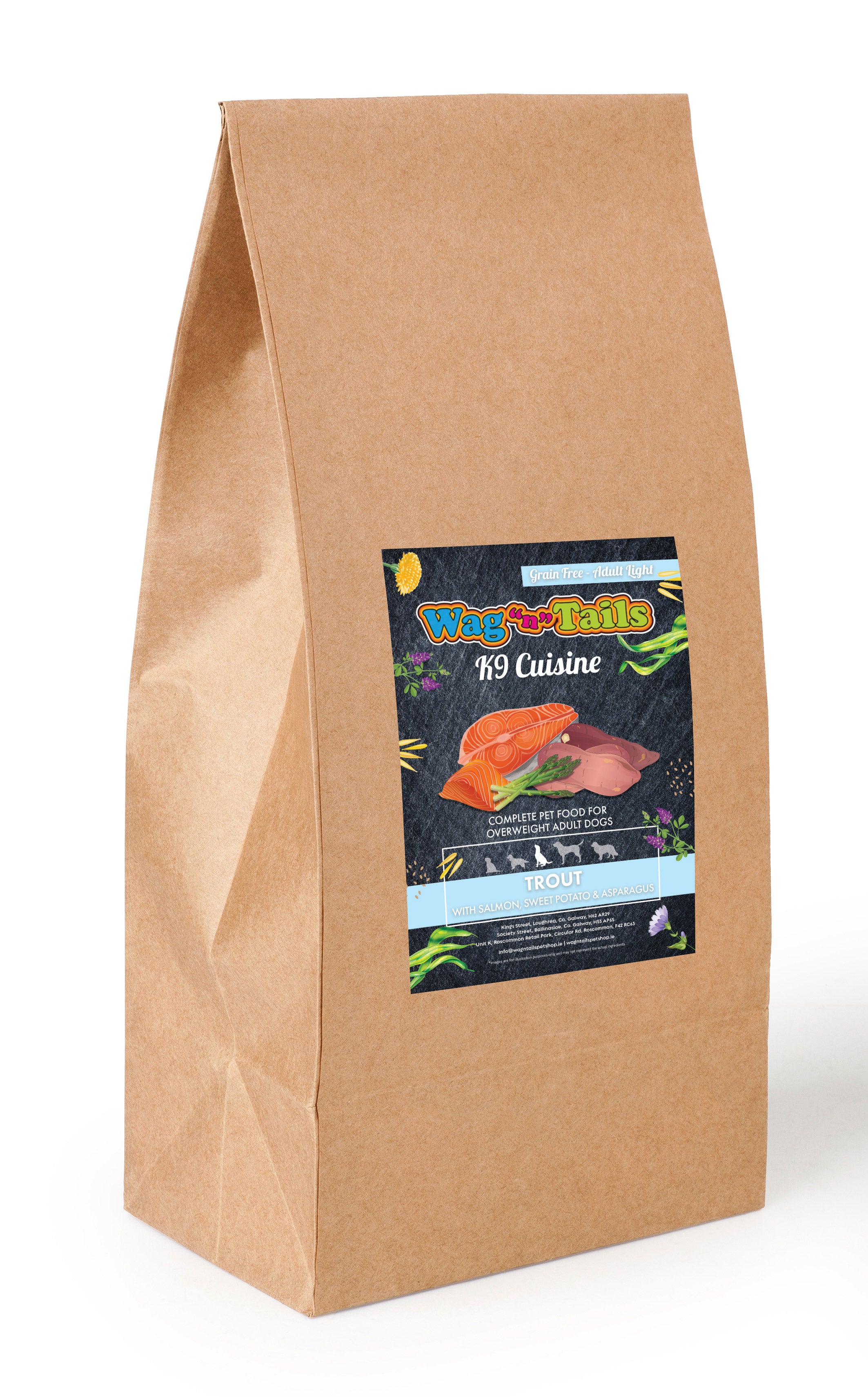 K9 Cuisine Senior Trout With Salmon, Sweet Potato & Asparagus 2kg