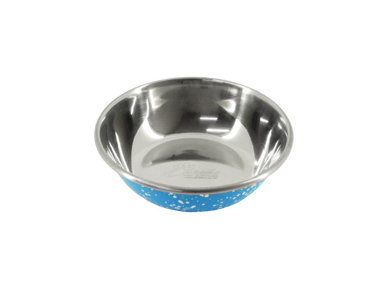 Granite Blue Stainless Steel Bowl 350ml