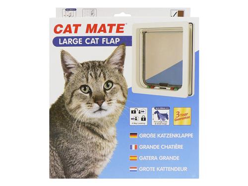 Large Cat Flap White