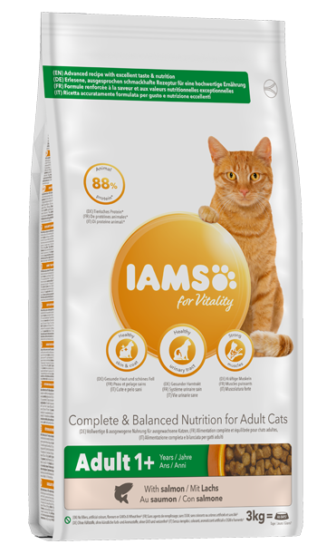 Iams Vitality Salmon Cat Food 2kg