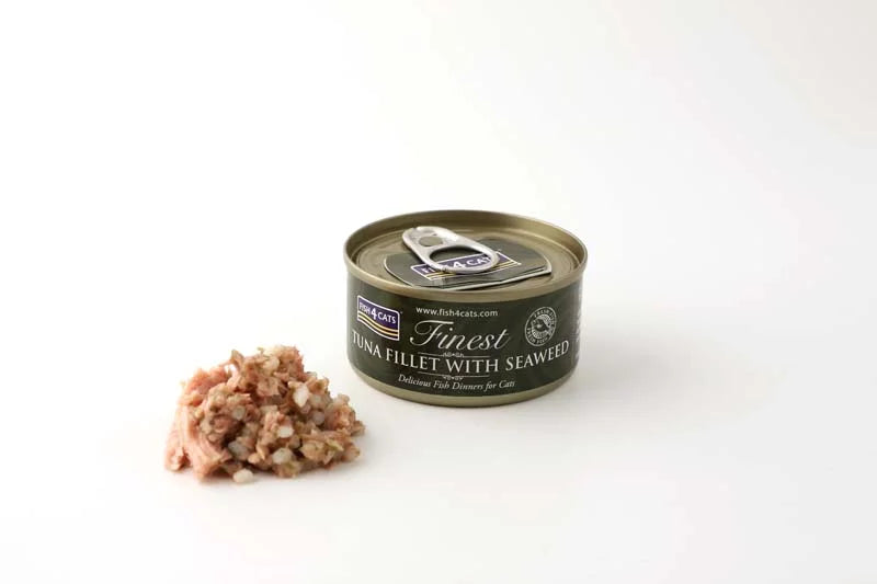 Fish 4 Cats Tuna & Seaweed 70G Cat Food Tin