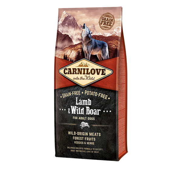 Carnilove Lamb & Wild Boar  Grain Free Adult Dog Food 12kg