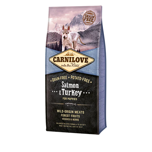 Carnilove Salmon & Turkey Grain Free Puppy Dog Food 12kg