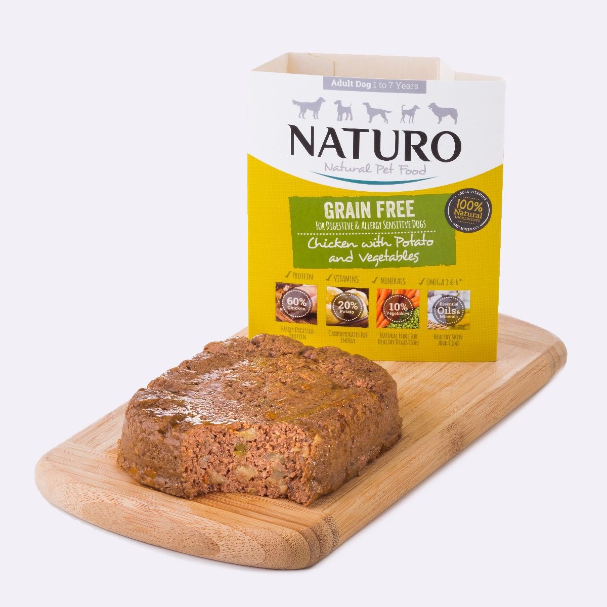Naturo Grain Free Chicken Wet Dog Food 400g