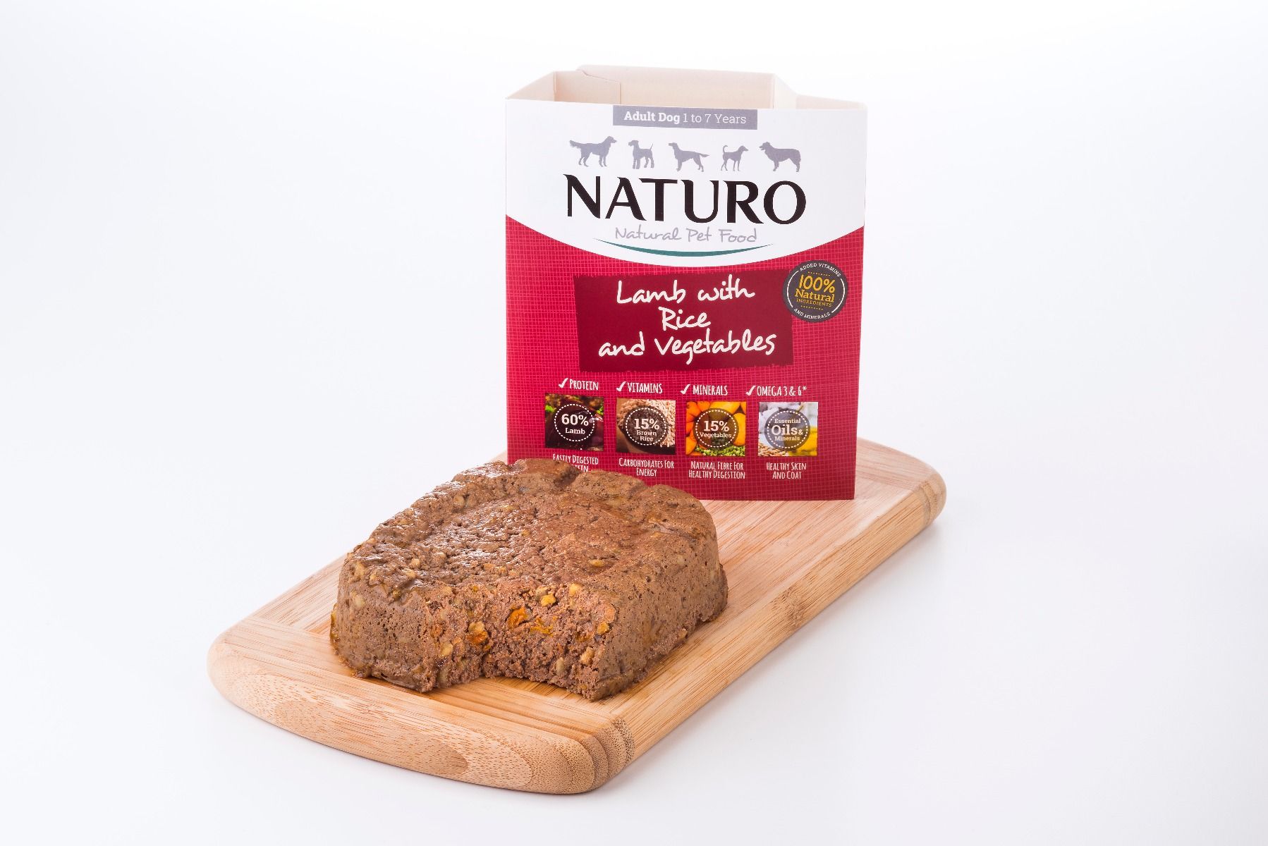 Naturo Adult Lamb & Rice Wet Dog Food 400g