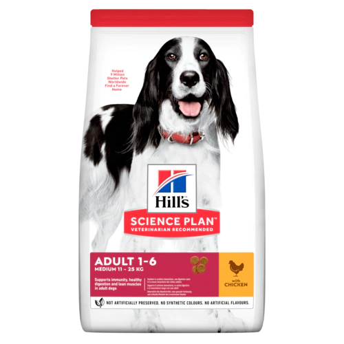 Hill's Adult Dog Food Medium Breed Chicken 2.5kg