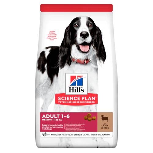 Hill's Adult Dog Food Medium Breed Lamb & Rice 2.5kg
