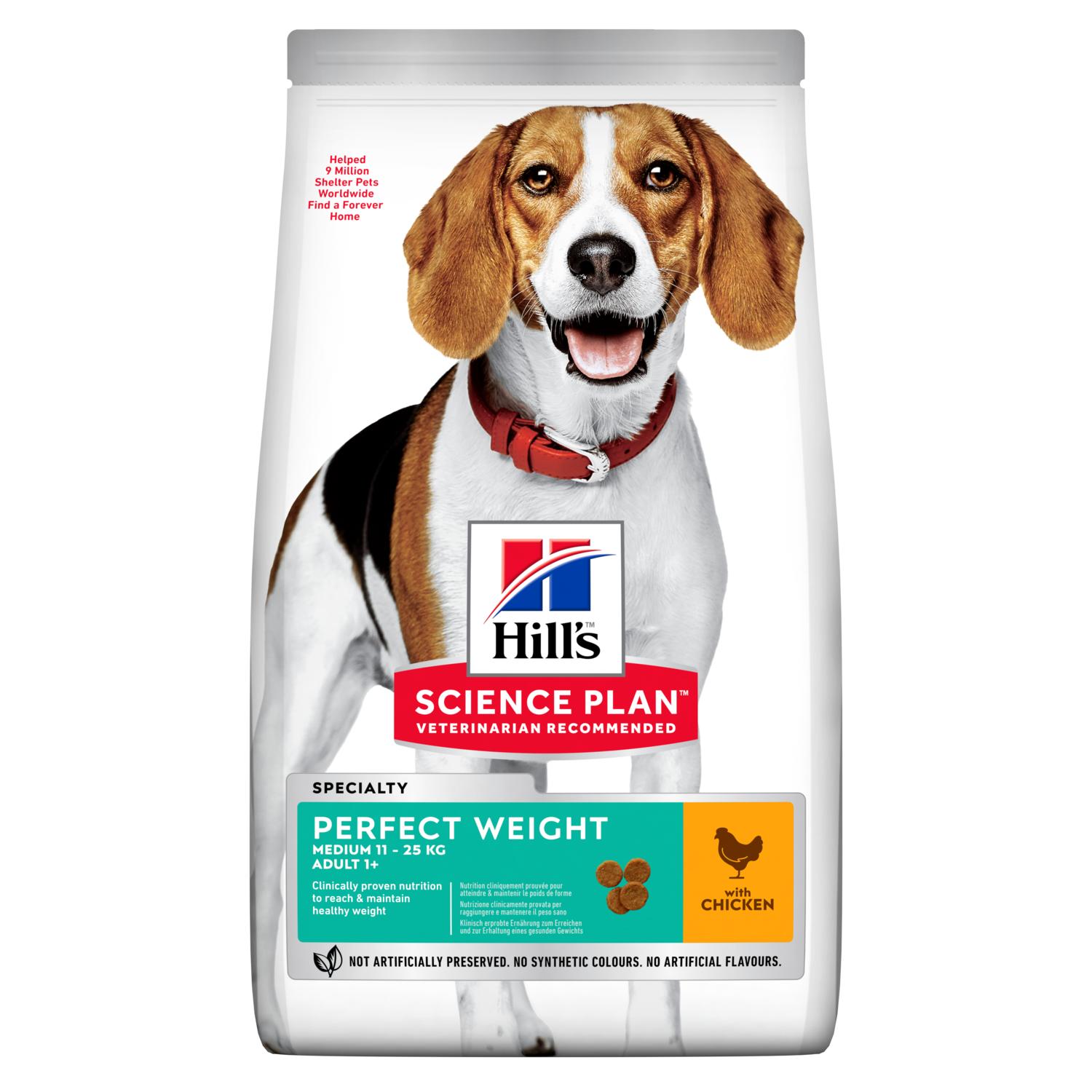 Adult Dog Food Medium Breed Perfect Weight Chicken 2kg