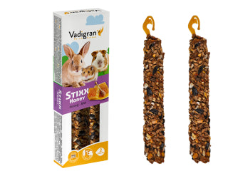 Vadigran Stixx Rabbit, Guinea Pig & Hamster Honey 2pk