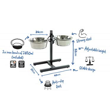 Duvo+ Twin Feeder H-Stand