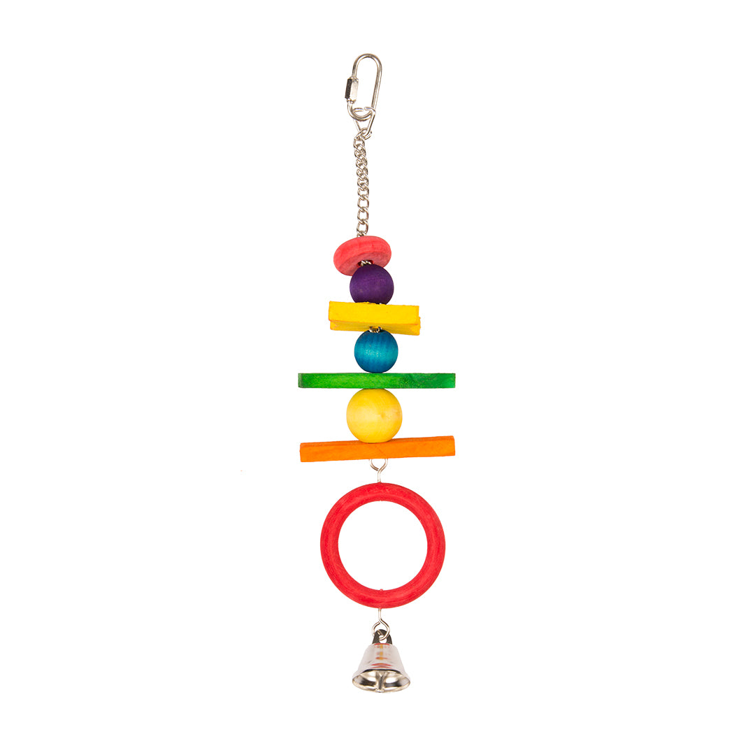 Acrobate with Colorful Wooden Cubes