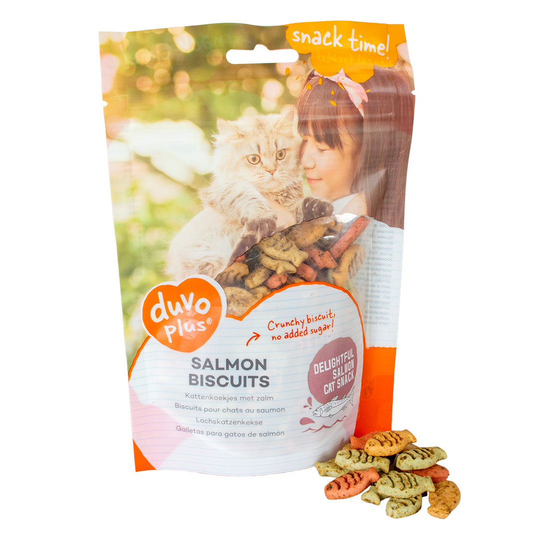 Duvo + Salmon Biscuits for Cats 50g