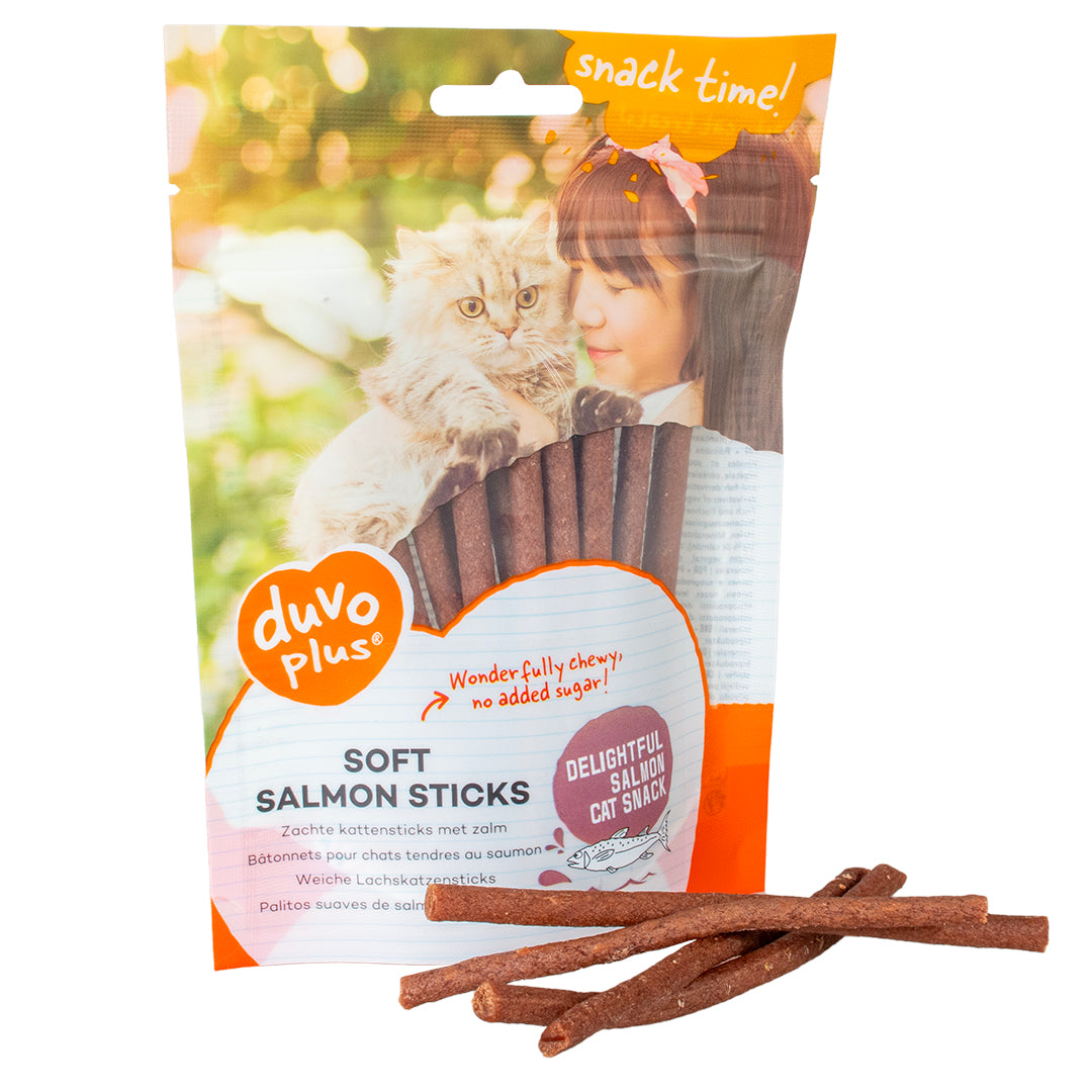 Duvo+ Salmon Sticks for Cats 50g